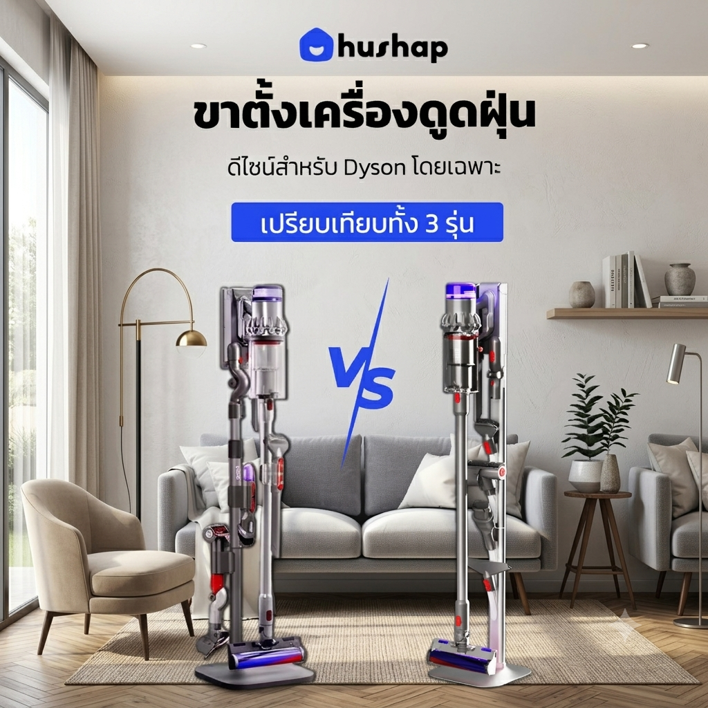 เปรียบเทียบขาตั้งเครื่องดูดฝุ่น