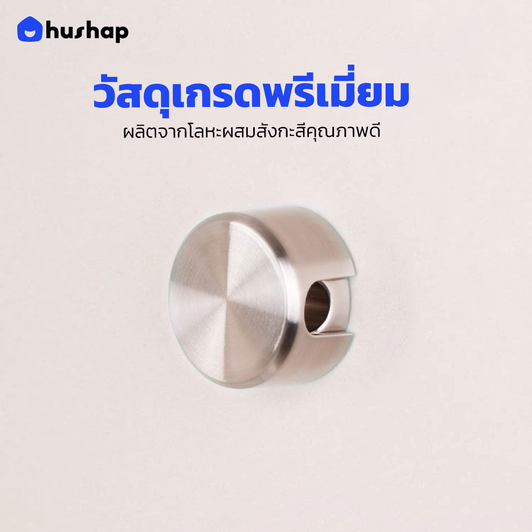 คลิปล็อคสายไดร์เป่าผมกันขโมย วัสดุโลหะสีโครเมียม สำหรับโรงแรม