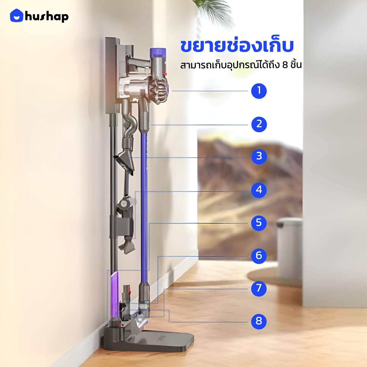 ขาตั้งเครื่องดูดฝุ่น S1 สำหรับ Dyson V6 V7 V8 V10 V11 V12 V15 Slim