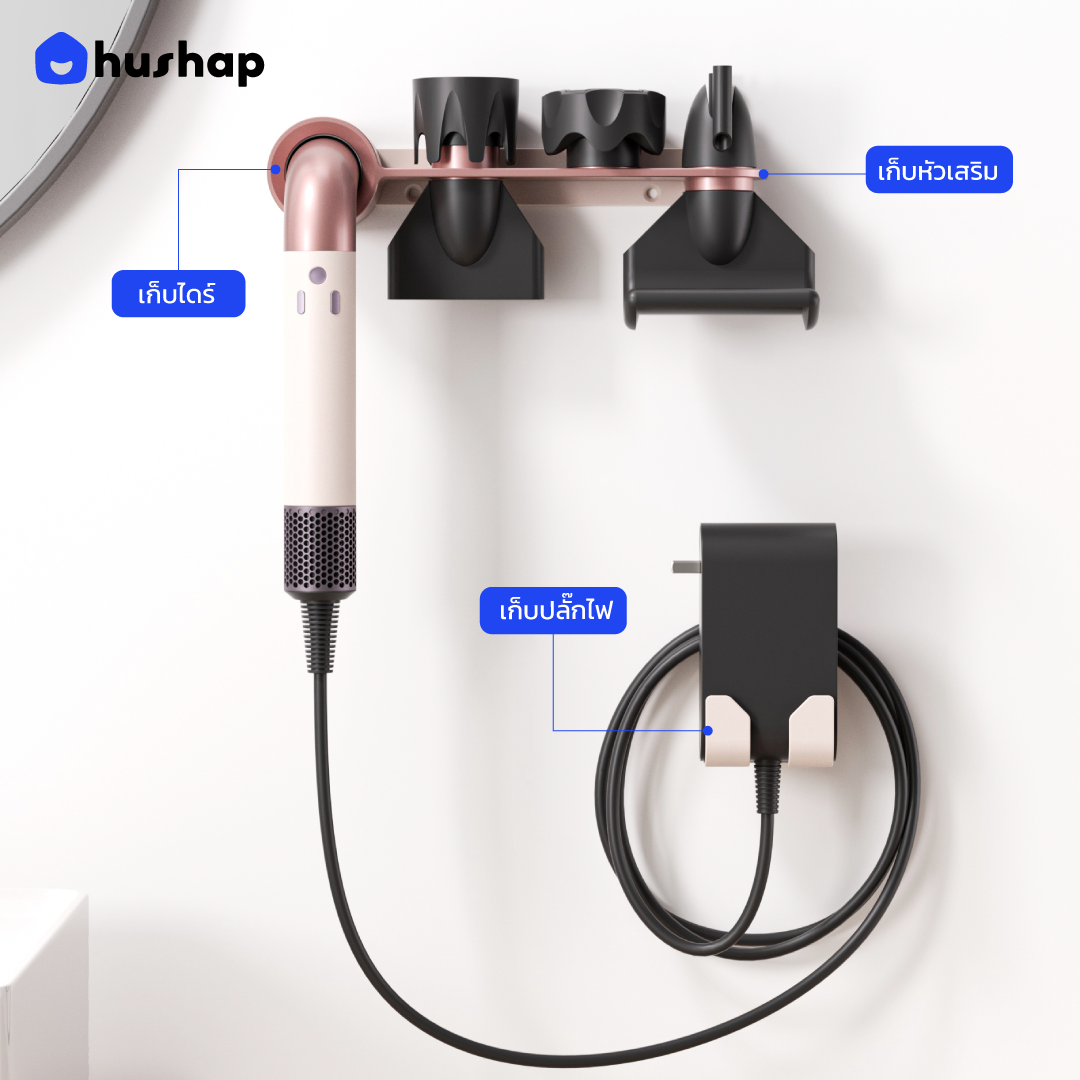 ที่วางไดร์ติดผนัง รุ่น BW-79 สำหรับ Dyson Supersonic R HD17