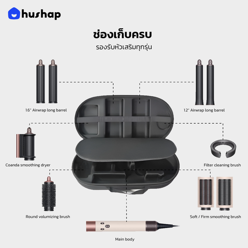 กระเป๋าเก็บไดร์ รุ่น Complete Carry สำหรับ Dyson Airwrap HS01/HS05/HS08/HS09(Co-anda2x)