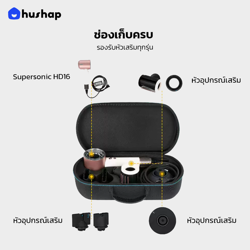 กระเป๋าเก็บไดร์ รุ่น Complete Carry สำหรับ Dyson Supersonic HD08/HD15/HD16