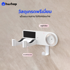 ที่วางไดร์ติดผนัง + หัวล็อคกันขโมย รุ่น BB-02 สำหรับ Dyson Dreame Xiaomi Laifen