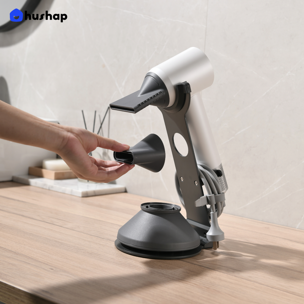 ที่วางไดร์เป่าผม รุ่น FC-T01 เก็บหัวอุปกรณ์ 3 หัว รองรับ Dyson / Dreame / Laifen / Lesasha