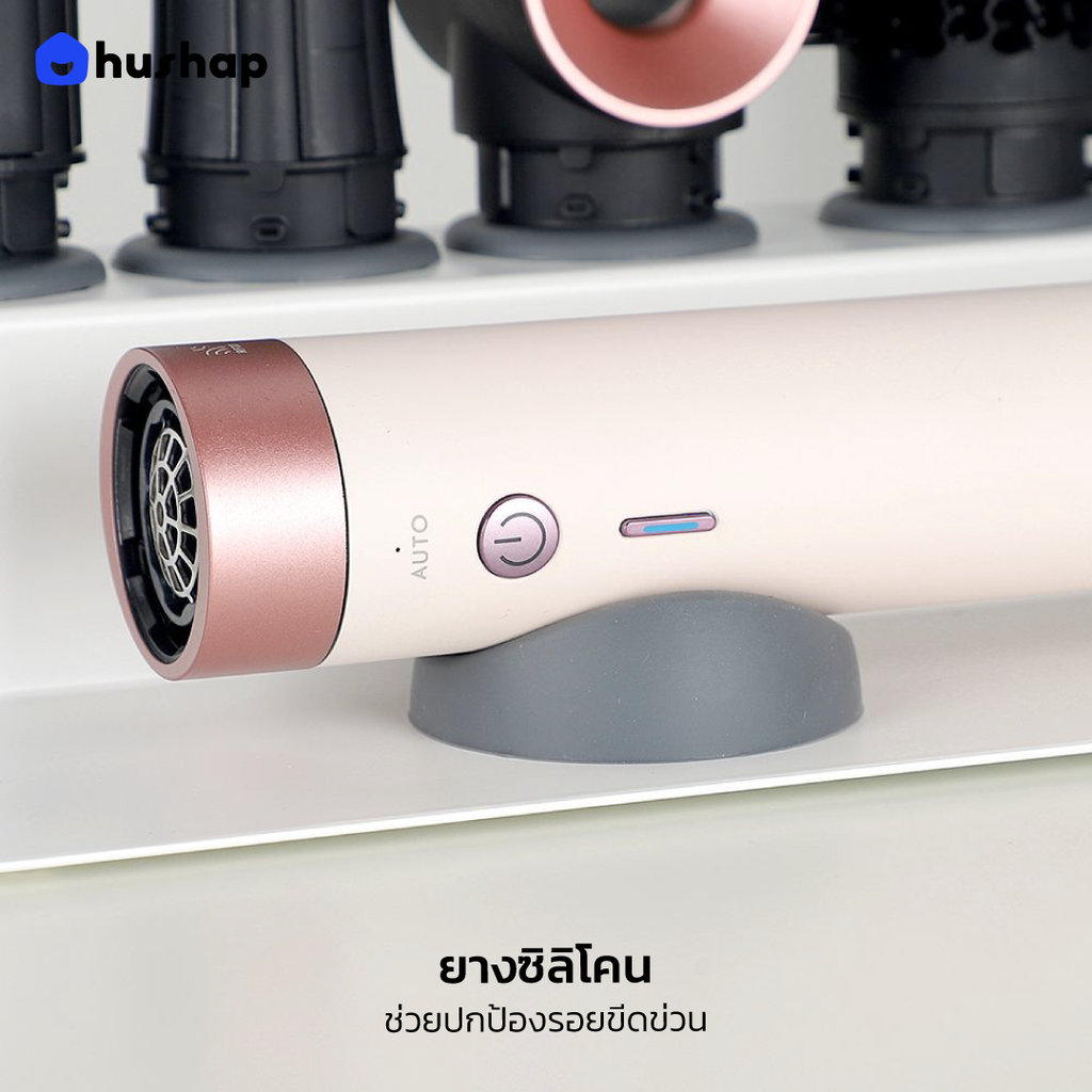 ที่วางไดร์ม้วนผม รุ่น FW-T06 เก็บหัวอุปกรณ์ 6 หัว แบบตั้งโต๊ะ รองรับ Dyson Airwrap HS01/HS05/HS08/HS09