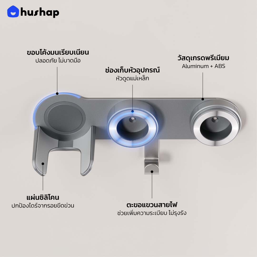 ที่วางไดร์ติดผนัง รุ่น BW-71 รองรับไดร์เป่าผม Universal