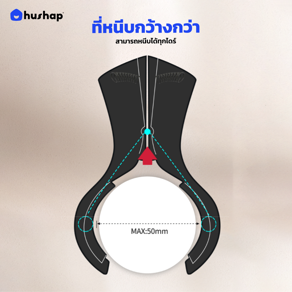 ขาตั้งไดร์เป่าผม แบบตั้งพื้น หมุนได้ 360° ปรับระดับความสูงได้ รองรับไดร์ Universal