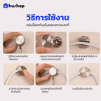คลิปล็อคสายไดร์เป่าผมกันขโมย วัสดุโลหะสีโครเมียม สำหรับโรงแรม