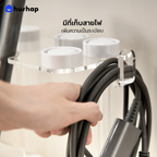 ที่วางไดร์ม้วนผม รุ่น FW-T08 เก็บหัวอุปกรณ์ 8 หัว วัสดุอะคริลิคใส ตั้งโต๊ะ/ติดผนัง รองรับ Dyson Airwrap HS01/05/08 (ไม่รองรับ Co-anda 2x)