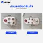 ที่วางไดร์ติดผนัง รุ่น BC-01 เก็บหัวอุปกรณ์ได้ 4-5 หัว สีชมพู สำหรับ Dyson Supersonic HD08 HD15 HD16