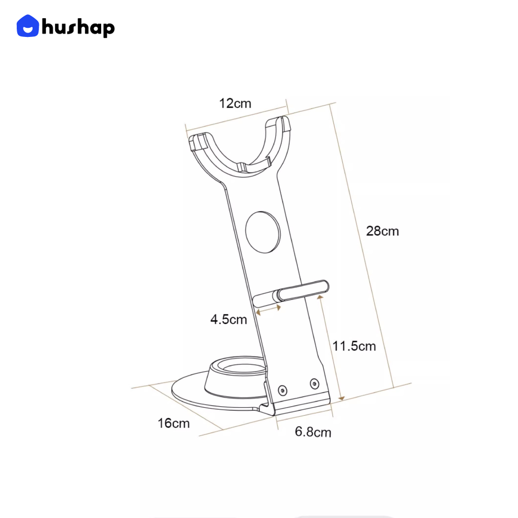 ที่วางไดร์เป่าผม รุ่น FC-T01 เก็บหัวอุปกรณ์ 3 หัว รองรับ Dyson / Dreame / Laifen / Lesasha