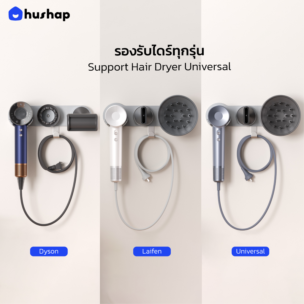 ที่วางไดร์ติดผนัง รุ่น BW-71 รองรับไดร์เป่าผม Universal