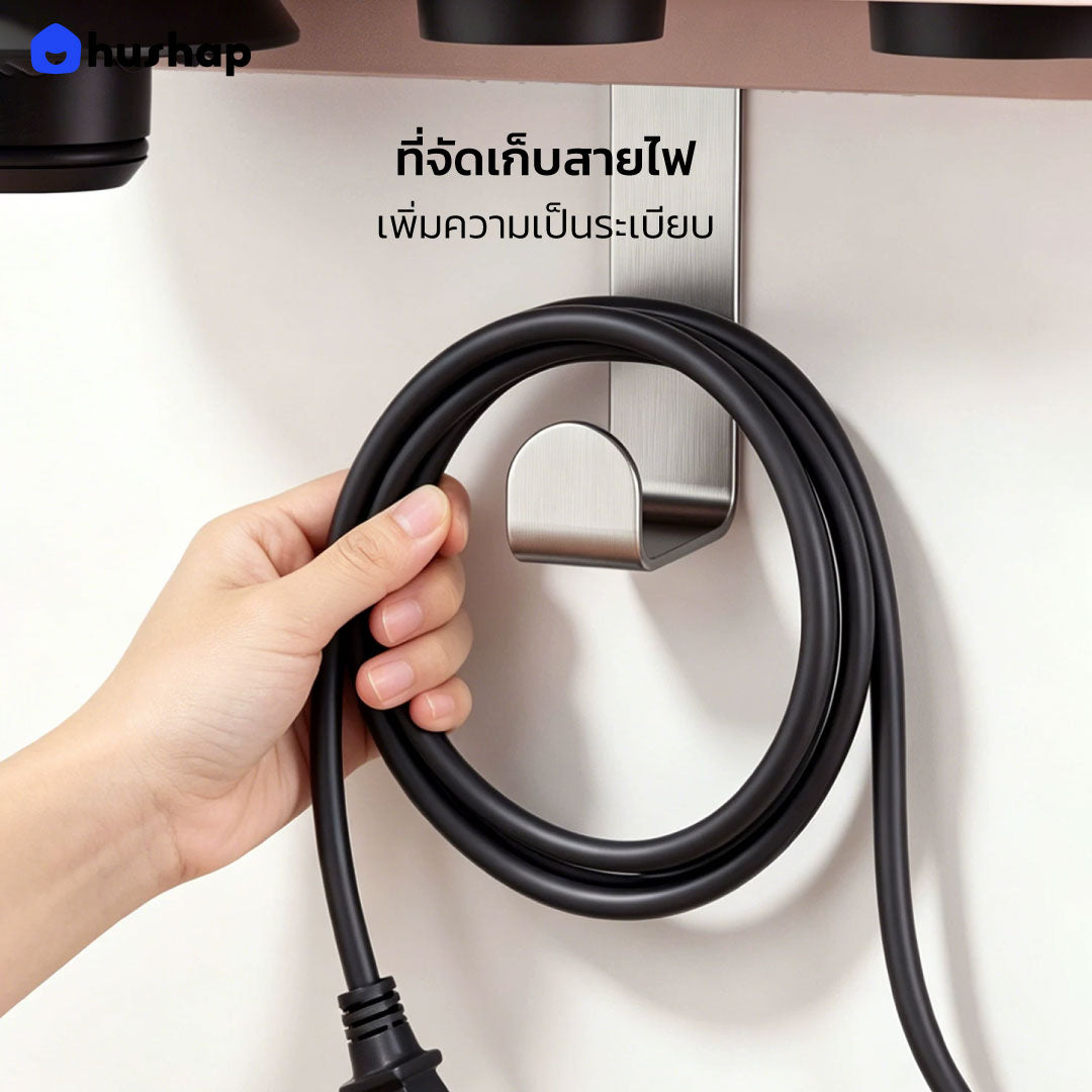 ที่วางไดร์ติดผนัง รุ่น BW-72 สีชมพู สำหรับ Dyson Supersonic HD08/15/16/19