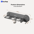 ที่วางไดร์ติดผนัง รุ่น BW-72 สีเทา รองรับ Dyson Supersonic HD08/HD15/HD16/HD19