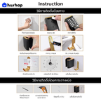 ที่วางไดร์ติดผนัง รุ่น BW-05A รองรับ Dyson Airstrait / Airwrap / Corrale / Supersonic