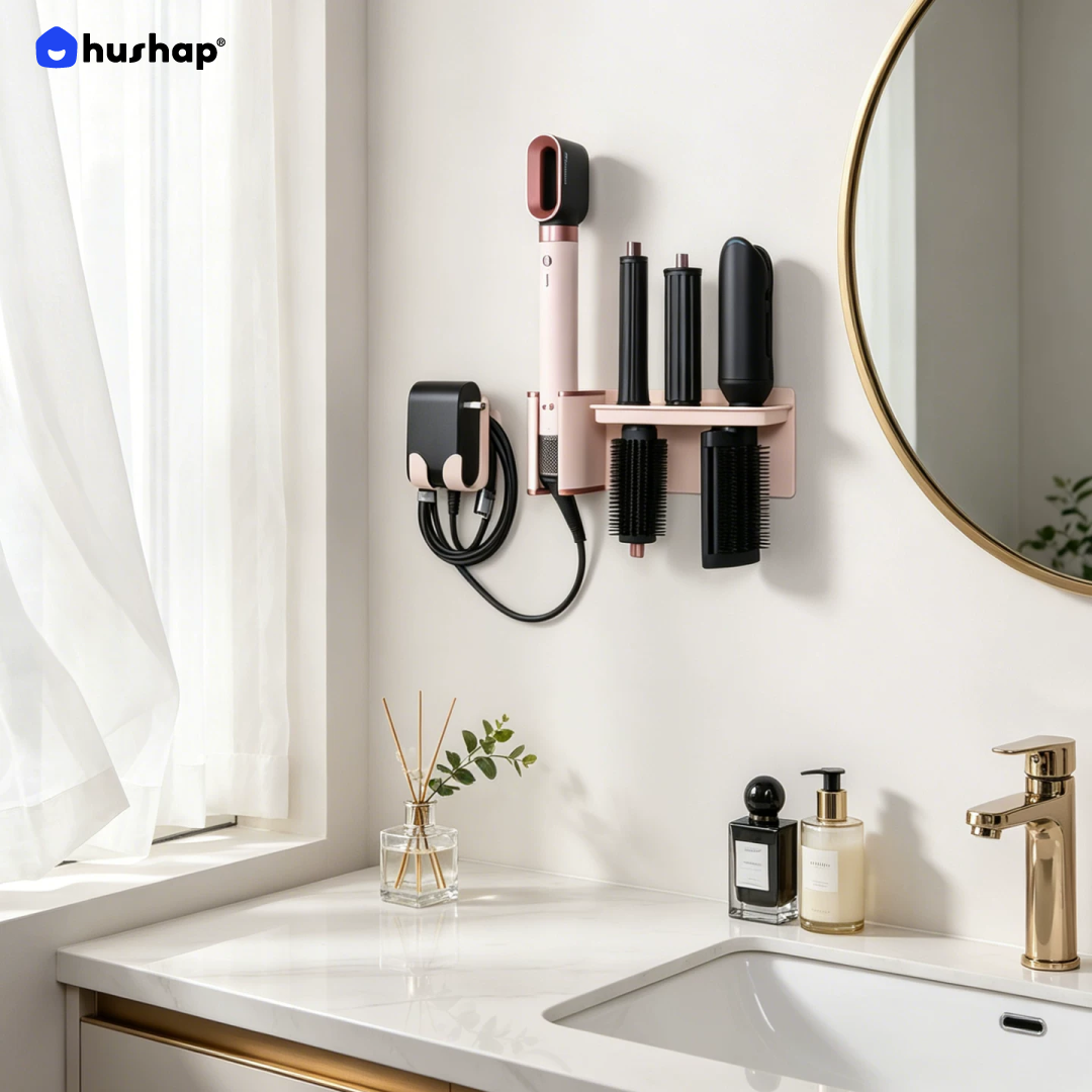 ที่วางไดรติดผนัง รุ่น BW-85 รองรับ Dyson Airwrap HS09 (Co-anda 2X)